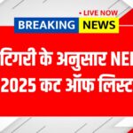 NEET UG Category Wise Cut Off
